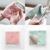 Kitchen Dish Towels Double-sided Printing 27 X 16 Coral Fleece Absorbent 5PCS