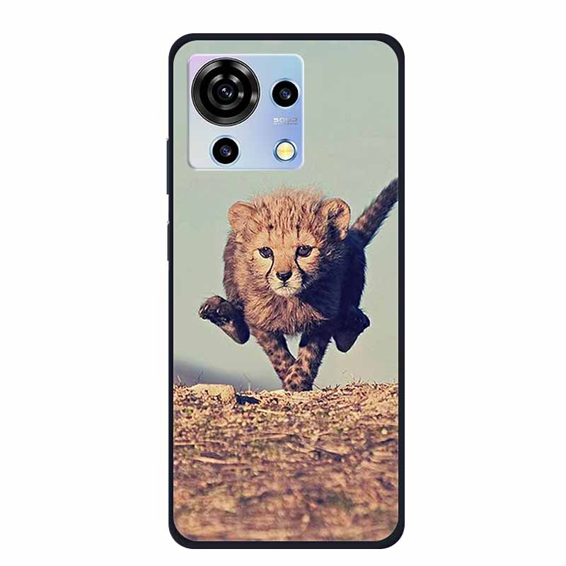 For ZTE V50 Vita Phone Case TPU Soft Back Cover Cartoon Luxury Silicone Phone Cases for ZTE Blade V40 V 40 50 Vita Animal Funda