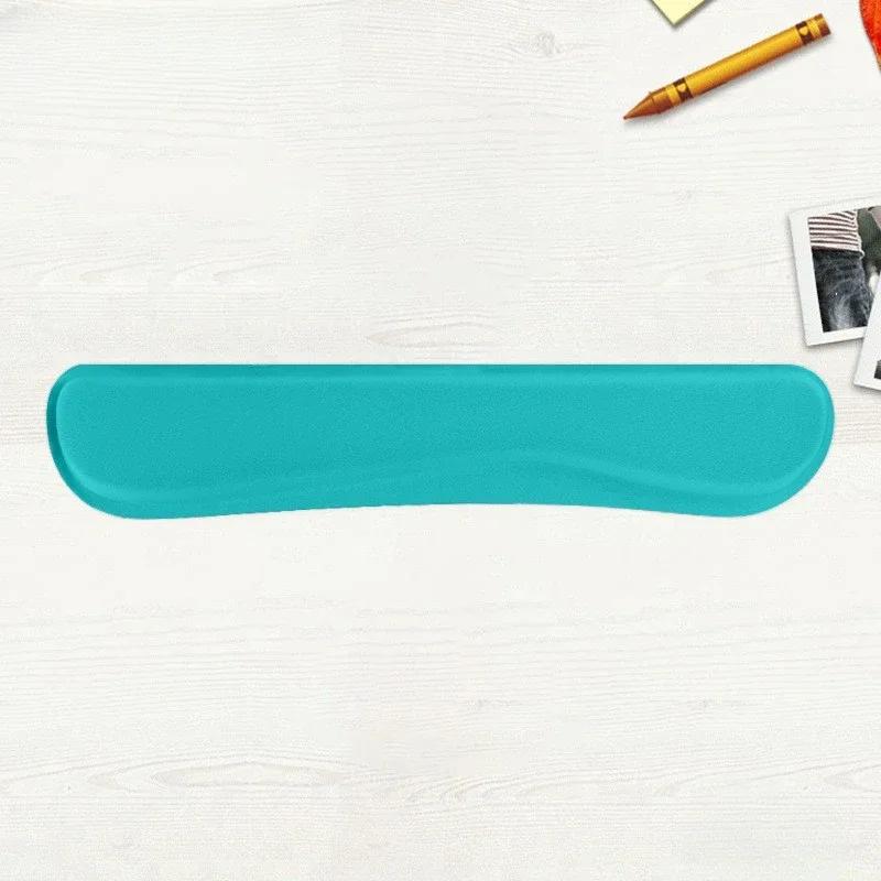 

Нескользящий коврик для мыши с эффектом памяти Widen Memory Foam, поддержка запястья, подставка для запястья клавиатуры, поддержка для офиса, компьютера, ноутбука и Mac, удобный 43.8x8.5cm небесно-голубой