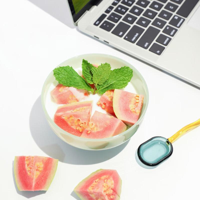 Ru Han Cartoon Color-Block Glass Salad Bowl