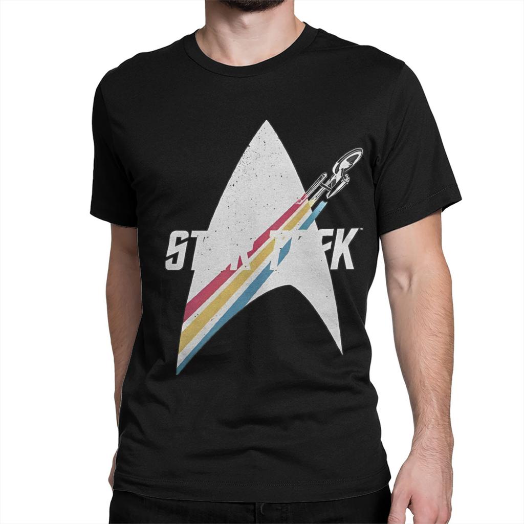 Casual T Shirt Summer S/Stars T/Treks Hipster T Shirts Starfleet Theme  Cotton Tshirt Adult Casual Hot Sale Short Sleeve Tops