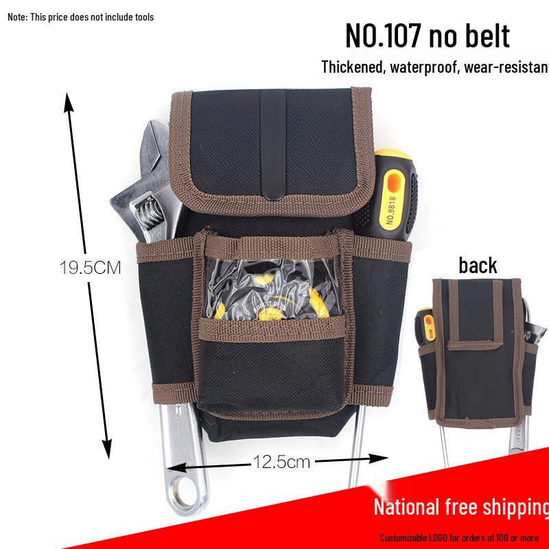 

Потовщена полотняна поясна сумка для інструментів столяра та електрика - Багатофункціональне підвісне зберігання