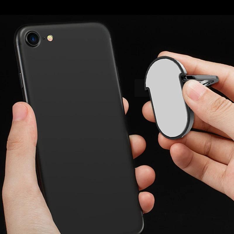 Luxury Metal Mobile Phone Socket Holder Universal 360 Degree Rotation Finger Ring Support Magnetic Car Bracket Stand Accessories