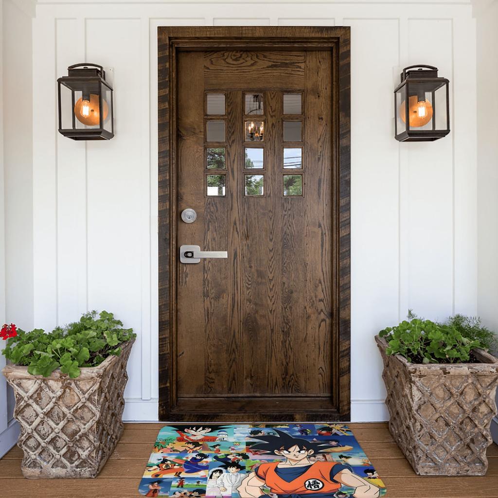 Dragon Ball Anime Front Door Floor Entrance Mats Outdoor  Bathroom Kitchen Doormat Toilet Carpet Rug
