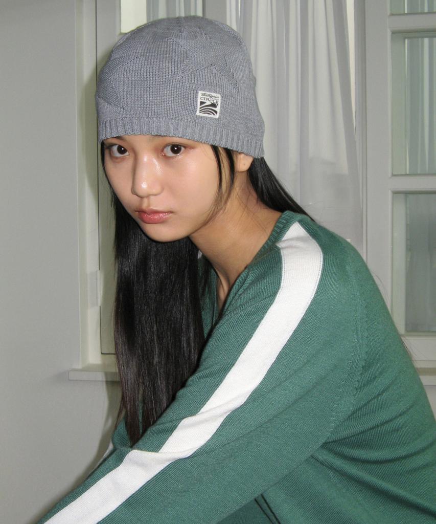 SINOON Jacquard Star Beanie (Grey)