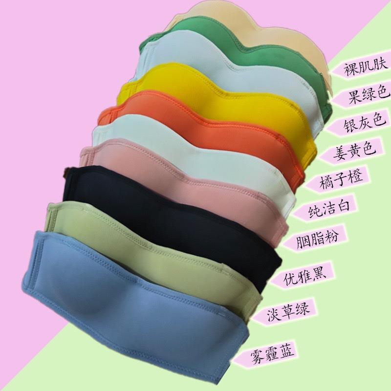Sutiã Adesivo Bandeau Push-Up Sem Fio: Antiderrapante, Anti-Queda, Invisível, Lindo Design nas Costas com Material Fino.