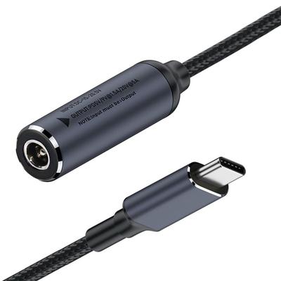Cablecc 100W Charging DC Jack Input To Type C Power Cable for Laptops and PD9V 5V 20V 5.5x2.5mm USB-C Phones,