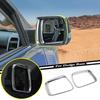 Chrome Side Mirror Rain Eyebrow Cover Trim Accessories For Dodge RAM 1500 19-24