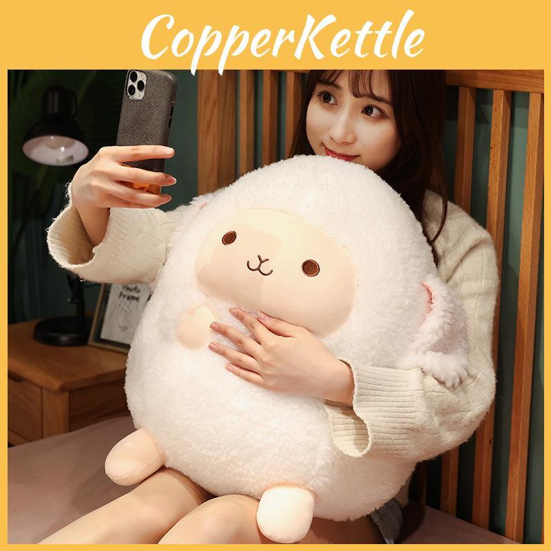 Sheep Cuddly Plush Toy Chubby Round Doll Girls Bedroom Bedtime Gift Children