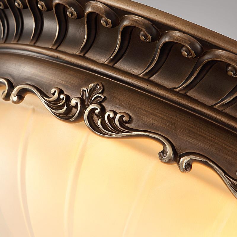 European Style Eye Protection Ceiling Light for Bedroom, Living Room, Balcony, and Entrance - French Retro Round Fixture