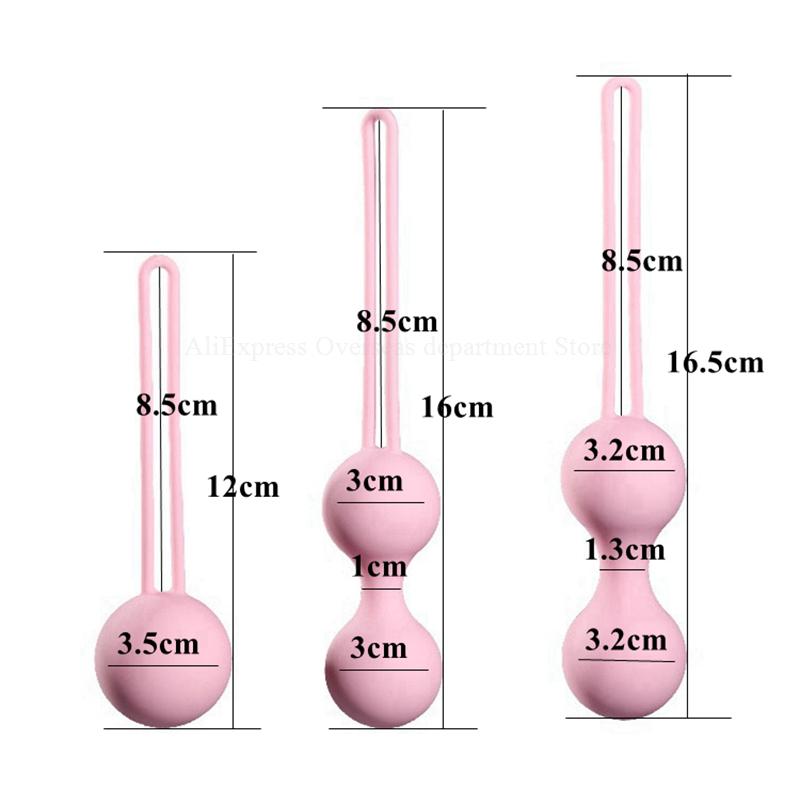 Set Safe Silicone Smart Ball Kegel Ball Ben Wa Ball Vagina Tighten Exercise Machine Vaginal Geisha Ball Sex Toys for Women