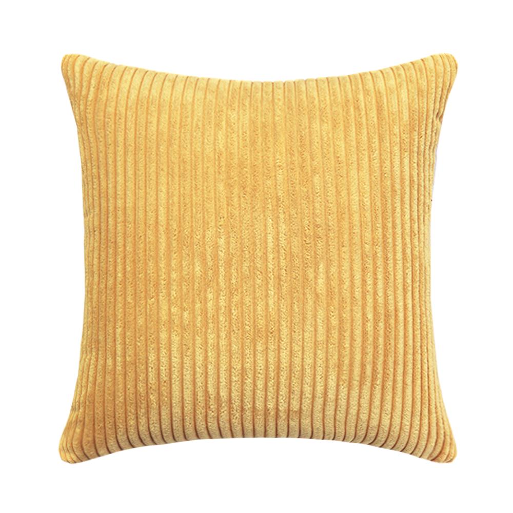 Supersoft Corduroy Cushion Cover Solid Striped Throw Pillow Covers Decorative Pillow Case for Sofa Bed Living Room Decoration