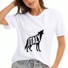 Italienische Flagge Unisex Baumwoll-T-Shirt, Re Baumwolle Premium Druck, Langlebig, Lässig Und Modisch. Ich bin nicht laut, ich bin Italiener Slogan Grafik T-Shirt, Perfek
