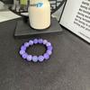 Natural Medicine Cream Purple Agate Bracelet