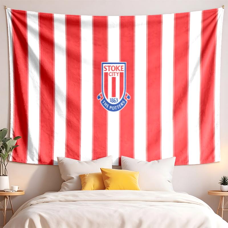 Stoke City Football Club Tapestry highquality for decorating living room bedroom dorm walls ideal as bedroom wallart orholiday gift