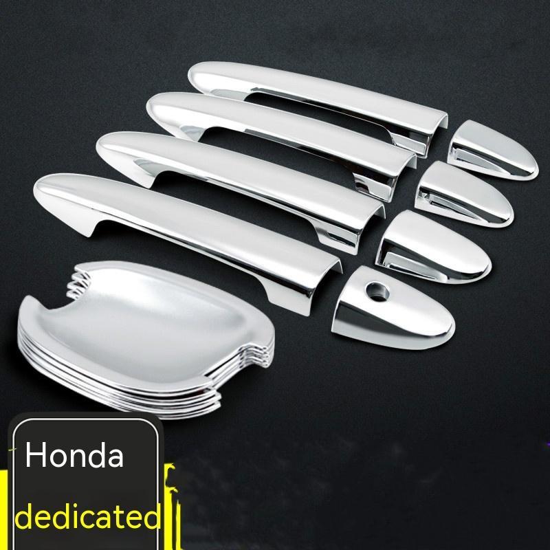 

H+nda десять поколений Ac+cord стайлинг автомобиля ABS хромированная дверная ручка чаша дверная ручка защитная накладка Door bowl + non-smart handle