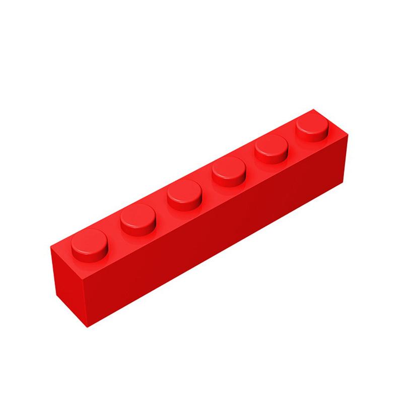 50g/21Pcs 3009 1x6 Block Moc High 6 Hole Color Accessories Compatible with Brick DIY Children's Toy Assembly Gift Storage