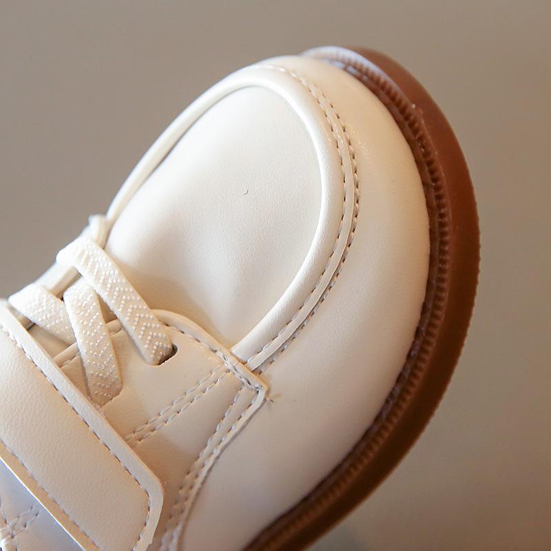Kids Leather Shoe2024 Spring Autumn New British Leather Shoe Anti Slip Performance Shoes Boy Gril Kids Shoe Fashion Casual Shoes