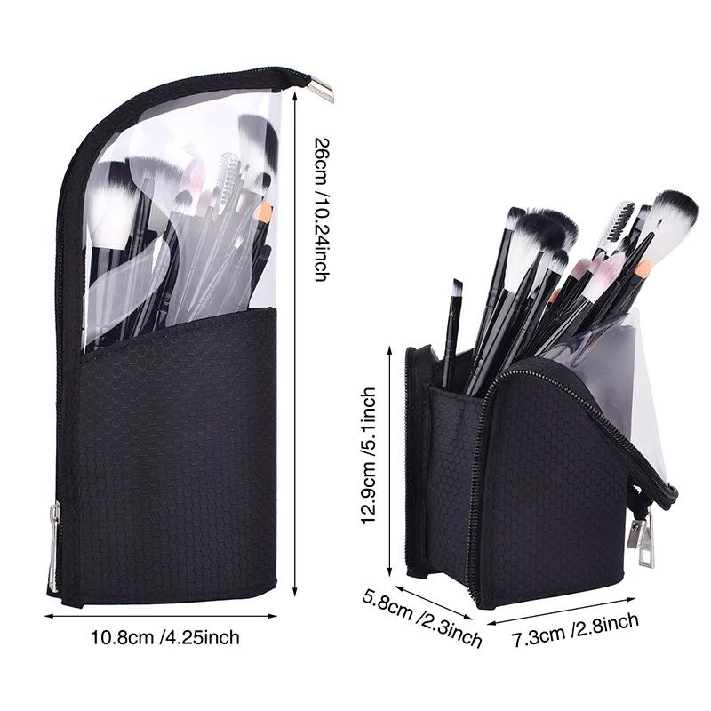 Makeup Brush Travel Case Cosmetic Toiletry Bag Organizer for Men Women Beauty Tools Kit Pouch Wash Storage Accessories