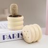 Handmade Creative Mini Plastic Flower Pot Ornament for Succulents