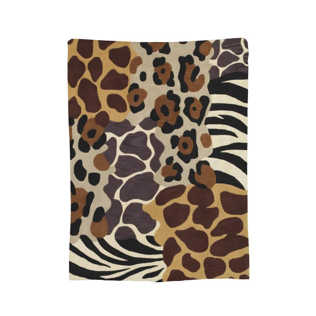 Traditional Ethnic Tribal Pattern Fleece Throw Blanket Kizomba Blankets for Home Travel Ultra-Soft Bedroom Quilt,