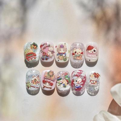 1 Blatt Schneeflocken-Pinguin-Aufkleber für Nägel Niedlich Ball Spitze Roter Hut Stern Schleife Weihnachtsbaum Nagelkunst Aufkleber Dekoration