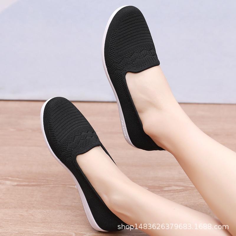 Small size summer cloth shoes breathable knitted shoes comfortable flat casual net shoes