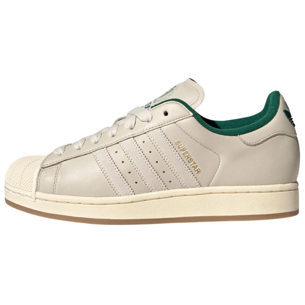 Adidas Originals SUPERSTAR Abrasion Resistant Low top Skateboard Shoes Unisex Beige JQ3216