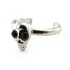 Les Trésors De Lily [J1102] - Black Silver 'Skull' Foot Ring