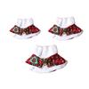 Pet Scarf Christmas Plaid Bowknot Bells Decor Plush Lining Lace-up Cat Dog Collar Holiday-themed Pet