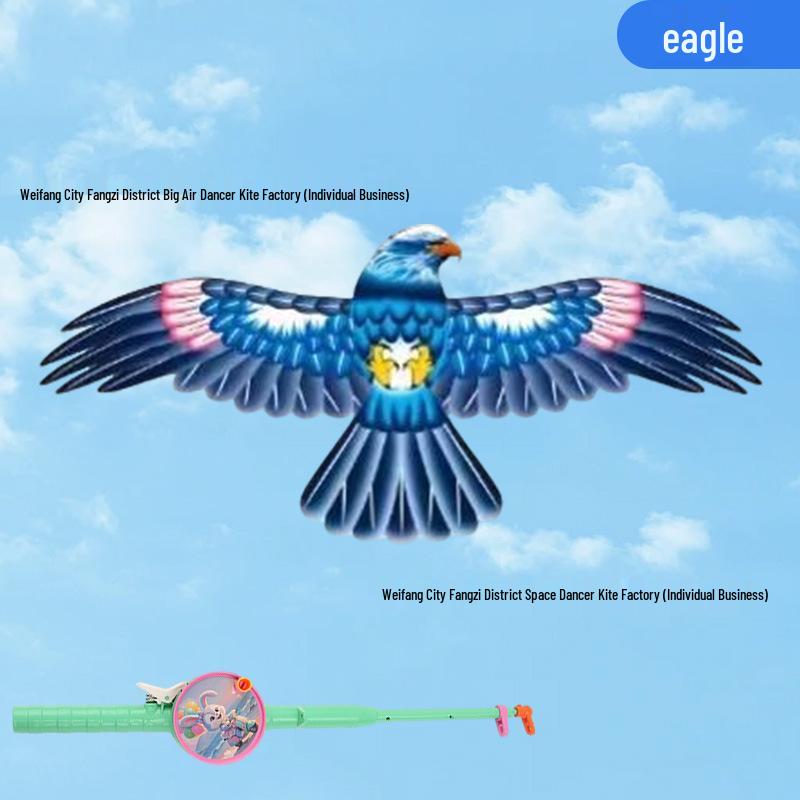 Weifang Dynamic Handheld Fishing Rod Kite - Fluttering Lightweight Mini Kite, Easy To Fly In Light Breeze