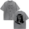 Christian Religious Jesus Washed T-shirts The Way Truth The Life Fashion Punk T Shirt Men Women Oversized Cotton Casual T-shirt