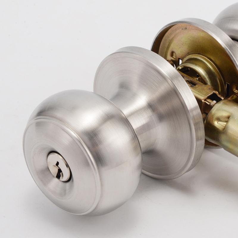 Elegant Door Knobs with Square Rosettes Privacy Lock Portable Accessory for Bedroom and Bathroom Daily Casual Use