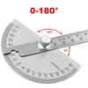 Protractor Angle Ruler 180 Degree Semi Circular Carpenter Angle Ruler 14cm Dividing Gauge for Precision Measurement 1PC
