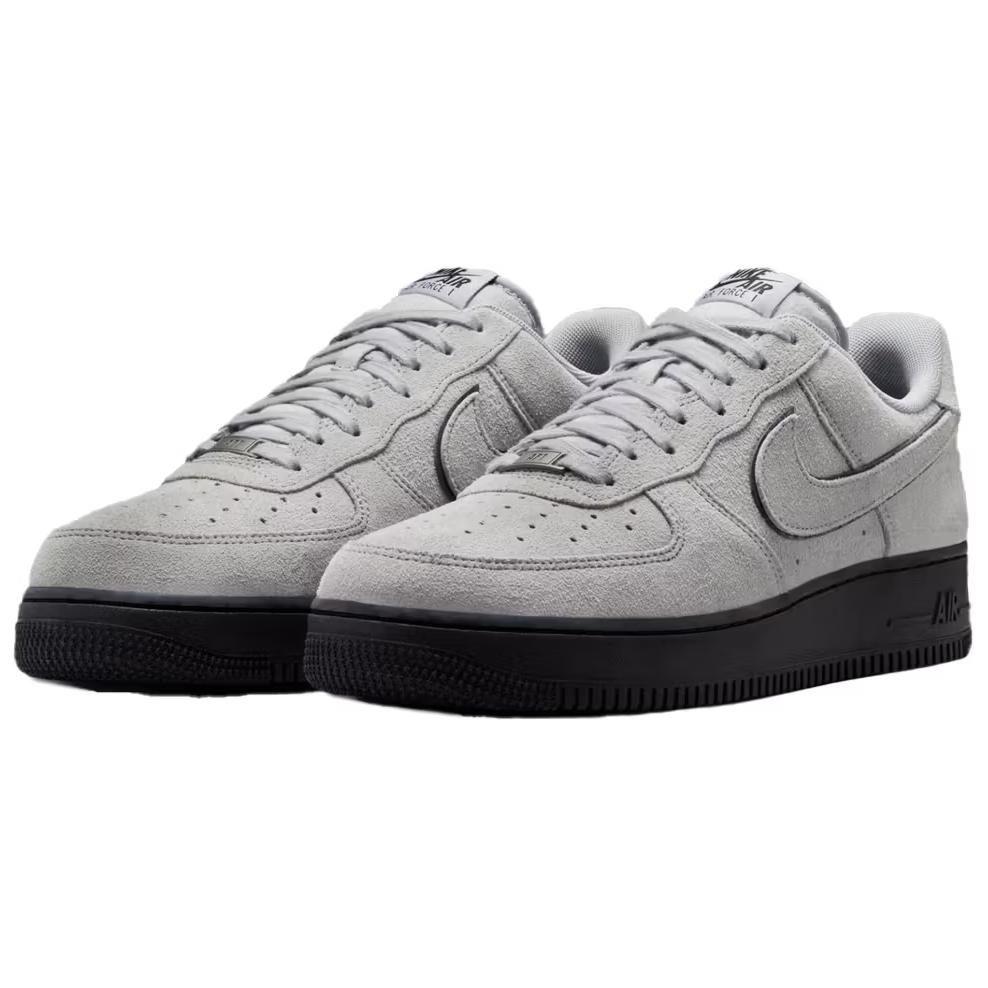 Nike Air Force 1 Low '07 LV8 Grigio Fumo Chiaro Pelle Scamosciata Nera HQ1966-001