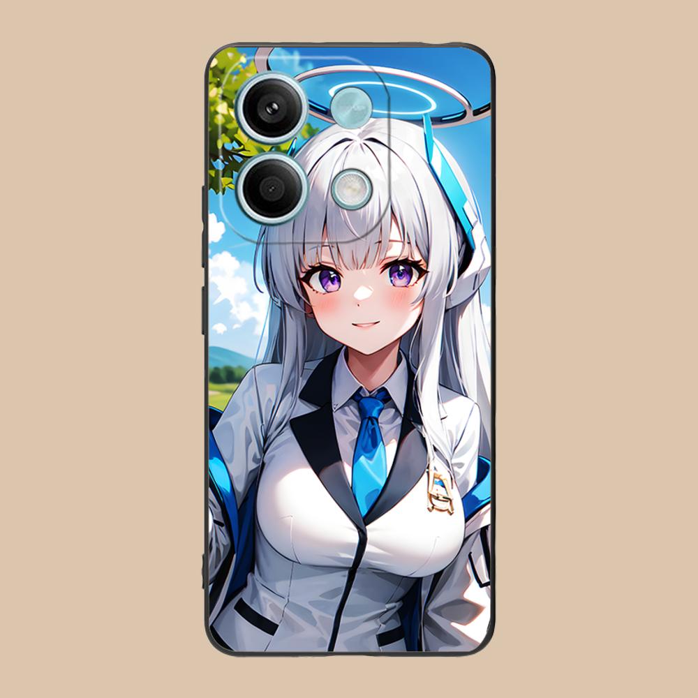 Blue Archive Ushio Noa Phone Case for POCO M7 M6 M5 M4 M3 X7 X6 X5 X4 X3 Pro GT 5G Colorful Printing Cover Pretty Luxury Cover