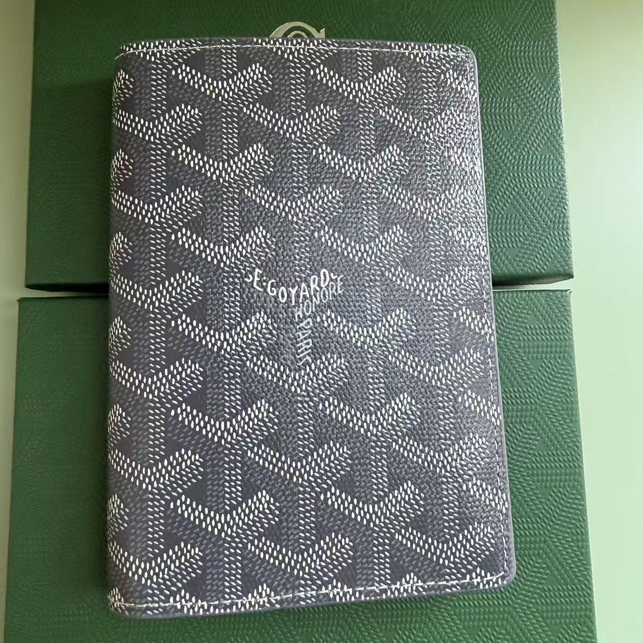 2024 Goya Ultrafino Pata de Gallo Soporte para Pasaporte e Identificación - Estilo Moda Coreana 140*100*5MM gris