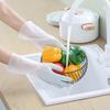 1 Pair Household Cleaning Gloves Waterproof Anti-Slip Protective Gloves with Extended Cuffs Dishes Cleaning Kitchen Gloves