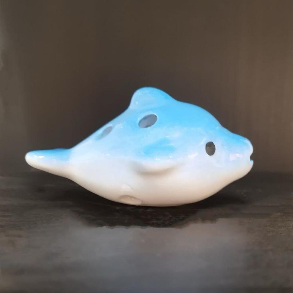 Little Dolphin 6-Hole Alto C Ocarina for Beginners - Ideal for Children, Students, Adults, Music Classes