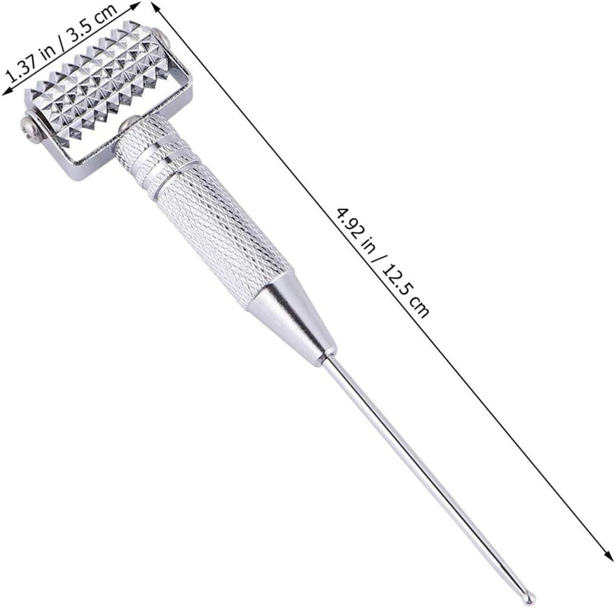 Copper Ear Acupressure Pen & Plug-In Body Massage Tool Roller for Pain Relief Facial Relaxation Professional Muscle Stimulator