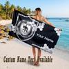 Burnley Football Design Beach Towel Custom Text Large Towel for Beach Vacation