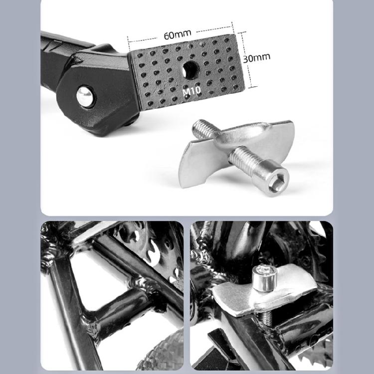 Aluminum Alloy Side Rear Parking Rack Road Bike Kickstand Nonslip Foot Brace Adjustable Side Rear Parking Rack