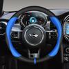 Carbon Fiber Leather Car Steering Wheel Cover For MINI Cooper R50 R55 R56 F57 Clubman Countryman Clubvan Coupe Auto Accessories