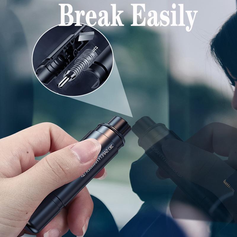 New 2-in-1 Car Safety Hammer Emergency Window Breaker Seat Belt Cutter Escape Rescue Tool Compact Glass Shatter Device Accessory