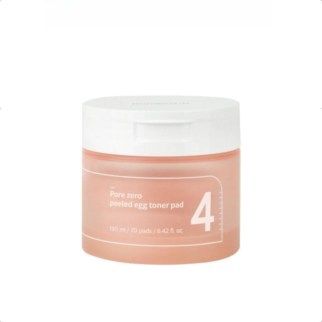 

NUMBUZIN Тонік No.4 Pore Zero Peeled Egg Toner Pad 190 мл / 70 подушечок дозволяє очистити пори та очистити шкіру від надлишків шкірного сала одним рухом. No.4 190ml / 70pads