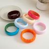Color Swirl Bangle Bracelet Resin Wrist Ornament New Hand Cuff Daily Outfit