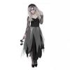 Halloween Adult Black and White Fallen Angel Costume Vampire Demon Party Masquerade Female Performance Costume