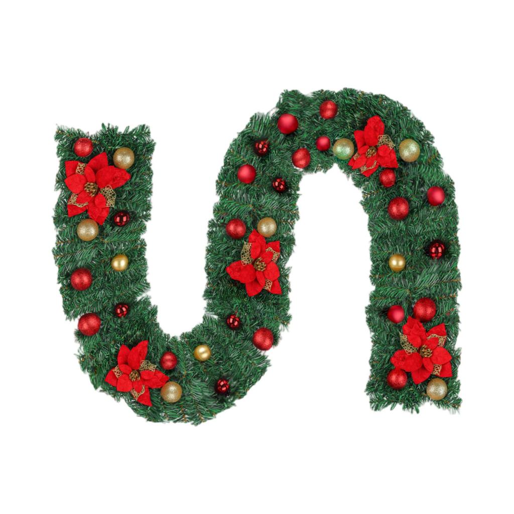 Christmas Decoration Rattan Door Hanging Encrypted Pines Cones Christmas Fireplace Staircase Christmas Number Decoration Pendant
