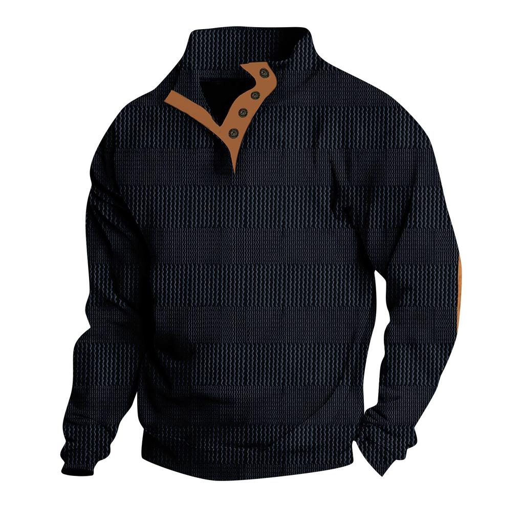 Spring And Men's Standing Collar Sweatshirt Is Outdoor Casual Sweaters Tops