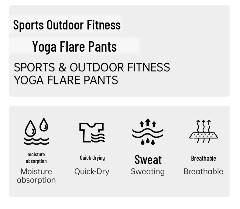 Women's High-Stretch, Bare-Feel Micro-Flare Yoga Pants - Skin-Friendly, No Lines, Good Drape, Casual Bell Bottoms